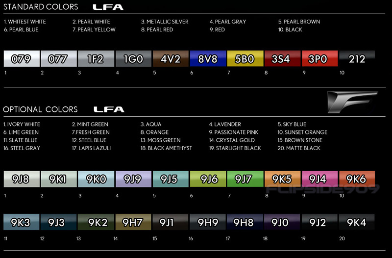 Lexus Lfa Paint Codes Media Archive Clublexus Lexus Forum